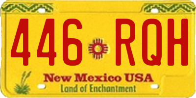 NM license plate 446RQH