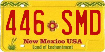 NM license plate 446SMD