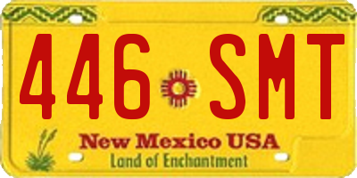 NM license plate 446SMT