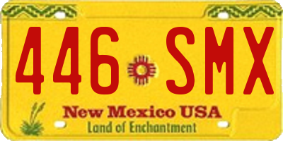 NM license plate 446SMX