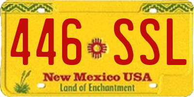NM license plate 446SSL
