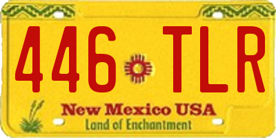 NM license plate 446TLR