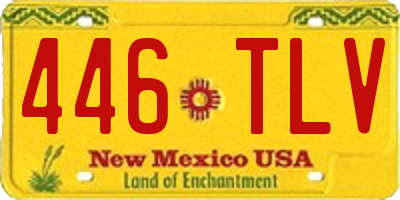 NM license plate 446TLV