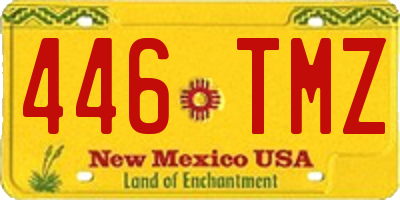 NM license plate 446TMZ