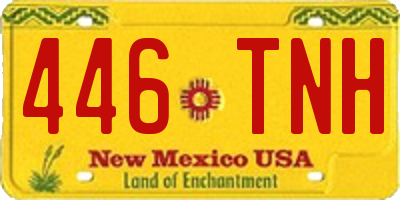 NM license plate 446TNH