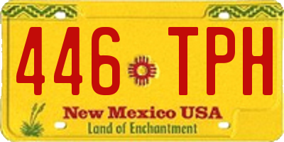 NM license plate 446TPH