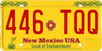 NM license plate 446TQQ