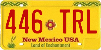 NM license plate 446TRL