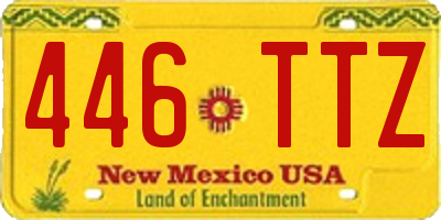 NM license plate 446TTZ