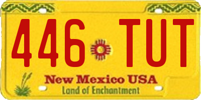 NM license plate 446TUT