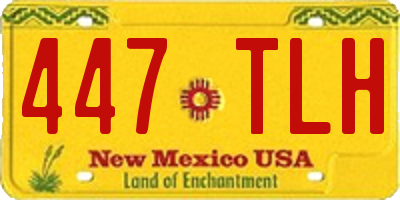 NM license plate 447TLH