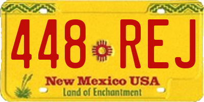 NM license plate 448REJ