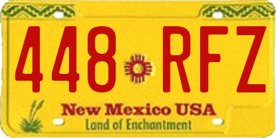 NM license plate 448RFZ