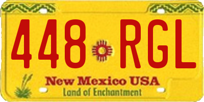 NM license plate 448RGL