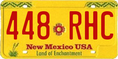 NM license plate 448RHC