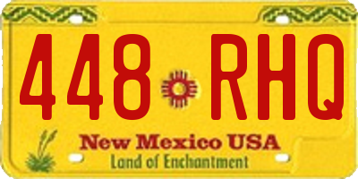 NM license plate 448RHQ