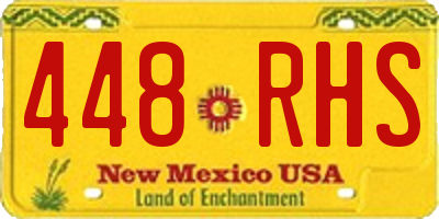 NM license plate 448RHS