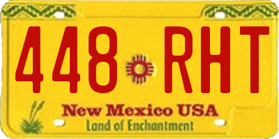 NM license plate 448RHT