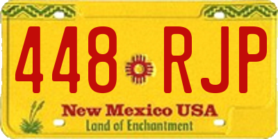 NM license plate 448RJP