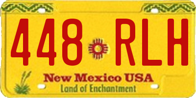 NM license plate 448RLH