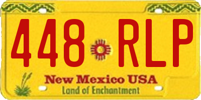 NM license plate 448RLP