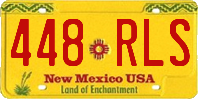 NM license plate 448RLS
