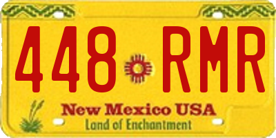 NM license plate 448RMR