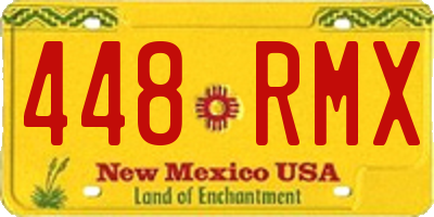 NM license plate 448RMX