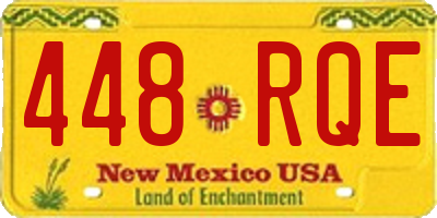NM license plate 448RQE