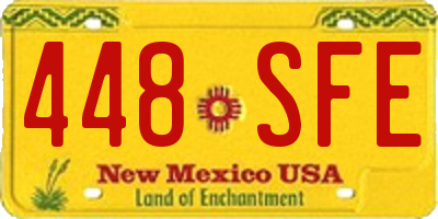 NM license plate 448SFE