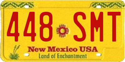 NM license plate 448SMT