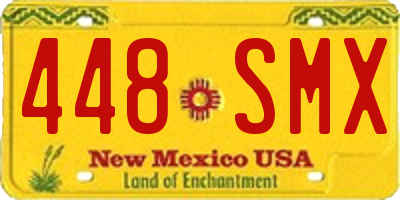 NM license plate 448SMX