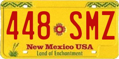NM license plate 448SMZ