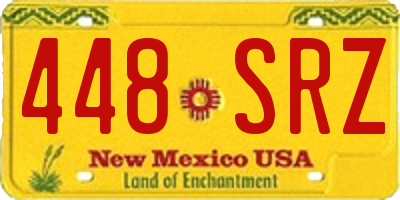 NM license plate 448SRZ