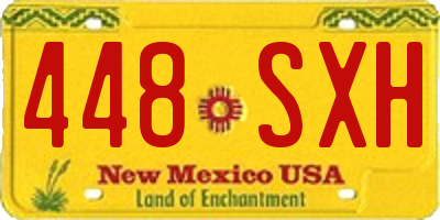 NM license plate 448SXH