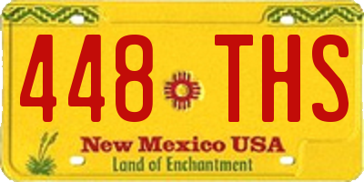 NM license plate 448THS