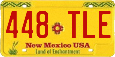 NM license plate 448TLE