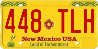 NM license plate 448TLH