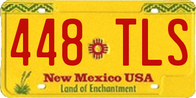 NM license plate 448TLS