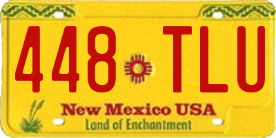 NM license plate 448TLU