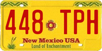 NM license plate 448TPH