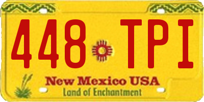 NM license plate 448TPI