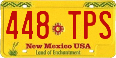 NM license plate 448TPS