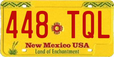 NM license plate 448TQL