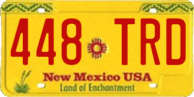 NM license plate 448TRD