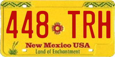 NM license plate 448TRH