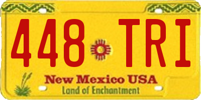 NM license plate 448TRI