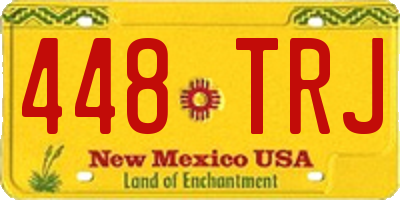 NM license plate 448TRJ