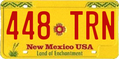NM license plate 448TRN