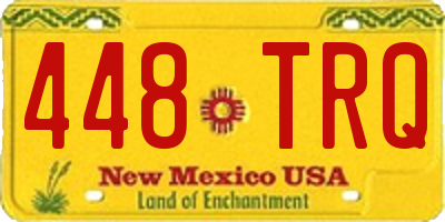 NM license plate 448TRQ